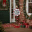 «Santa Stop Here» en métal