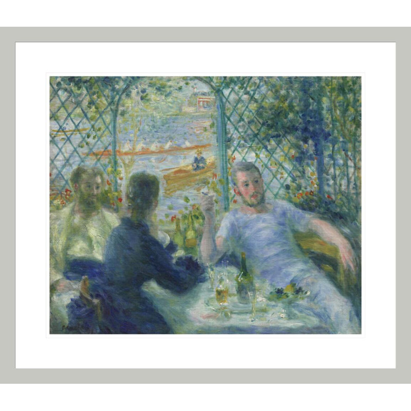 «Déjeuner au restaurant Fournaise» par Pierre-Auguste Renoir, impression giclée encadrée, 23,5 po H x 27,07 po L