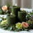 Fluted Ribbed LED Pillar Candles, with Reflective Melted-Wax Effect – Flickering Flame, Remote, Dimmable, Flameless, Battery Operated, Home & Wedding Decor (Set of 3)-115110078