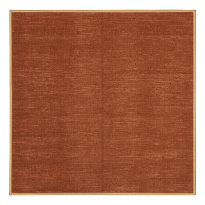 Tapis brun uni lavable à la machine
