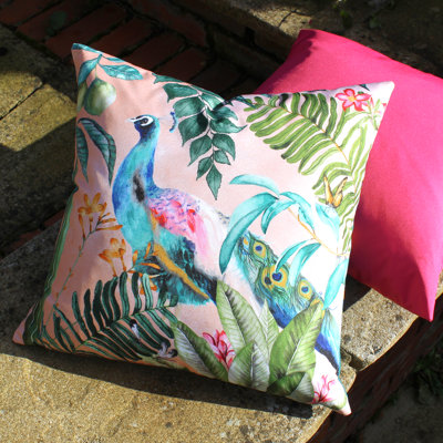 Indoor / Outdoor Blush Square Cushion