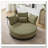 52.75'' Oversized Round Swivel Chair,360° Swivel Chair-1684340607