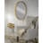 Agniv Iron Oval Wall Mirror