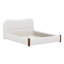 Lit plateforme tapissier avec tête de lit courbée, cadre de lit plateforme en bois moderne-157908000-157908001