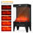 Electric Fireplace Space Heater Stove, 1500W Freestanding Fireplace with 3D Realistic Flame Effect