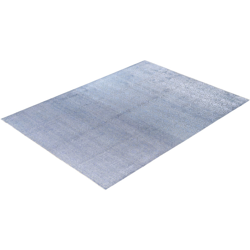Overdyed One-of-a-Kind 9' 1" X 12' 3" Hand Knotted Area Rug