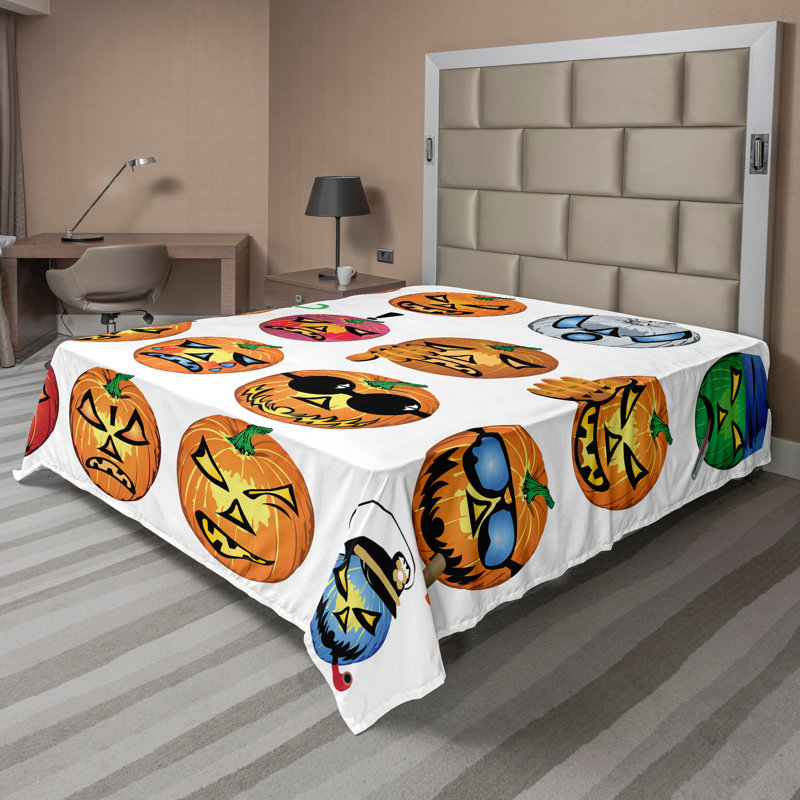 Drap-housse ambesonne orange Ambesonne, Drap plat de taille très grand