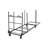 Zown Commercial Rectangular Folding Table Trolley Cart