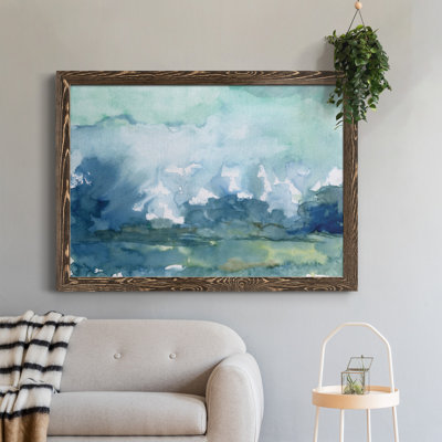 Pluie lointaine - Peinture encadrée
