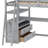 Ertis Twin 2 Drawer Solid Wood Loft Bed with Built-in-Desk by Harriet Bee-1170748845