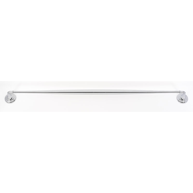 Charlies Towel Bar, Polished Chrome, 2" H x 32" L x 2.75" D