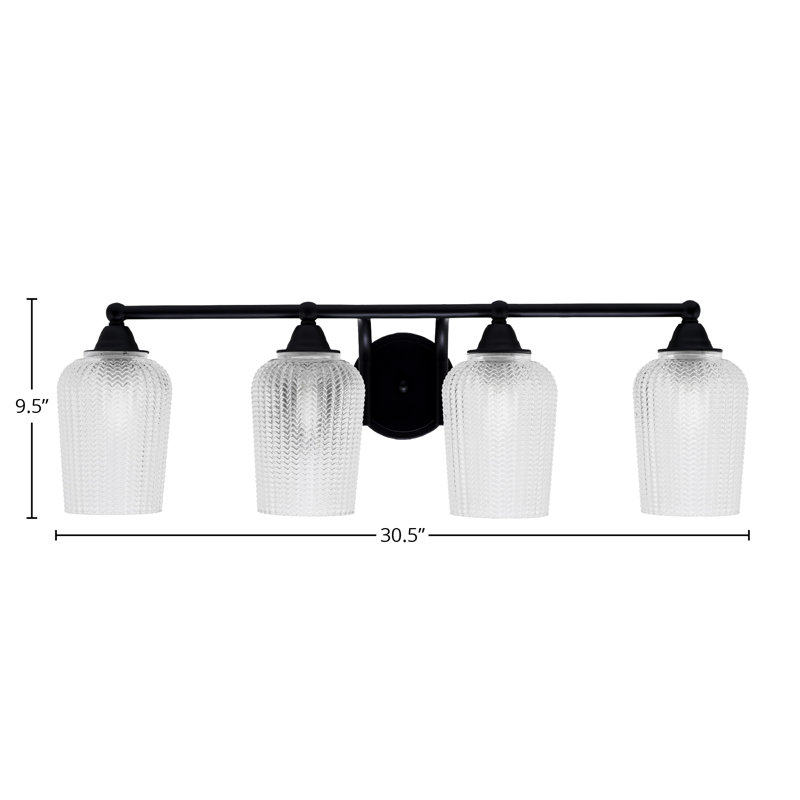Paramount 4 Light Bath Bar, White