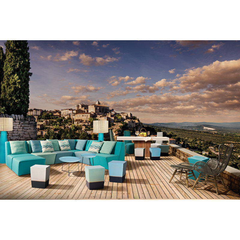 Perpetual Outdoor Dining Table, Ivory White