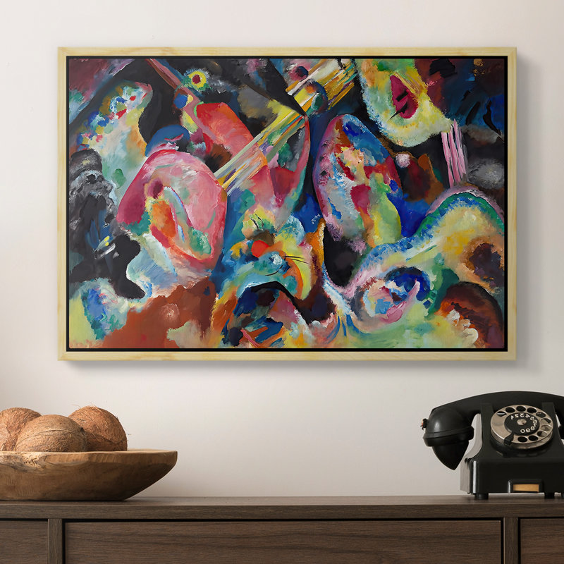 De l'improvisation. Deluge, 1913 - Wassily Kandinsky, toile tendue avec châssis, 16 x 24, Naturel