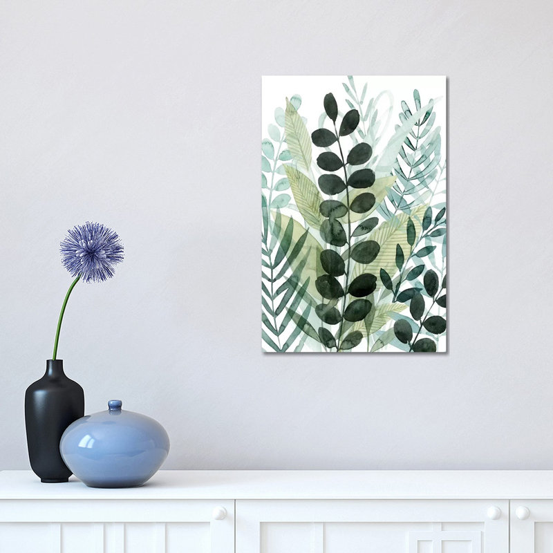 Reproduction d’art, "Forest Fourragi" par Grace Popp, H 18 po x l 12 po x 1,5 po, Toile tendue, Pas de tapis