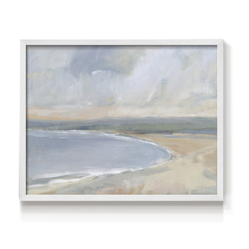 Coastal Study II -Framed Print - Restickable, H 8 po x l 10 po, Blanc