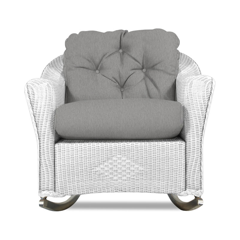 Reflections Outdoor Rocker Chair, Demo Stone, White