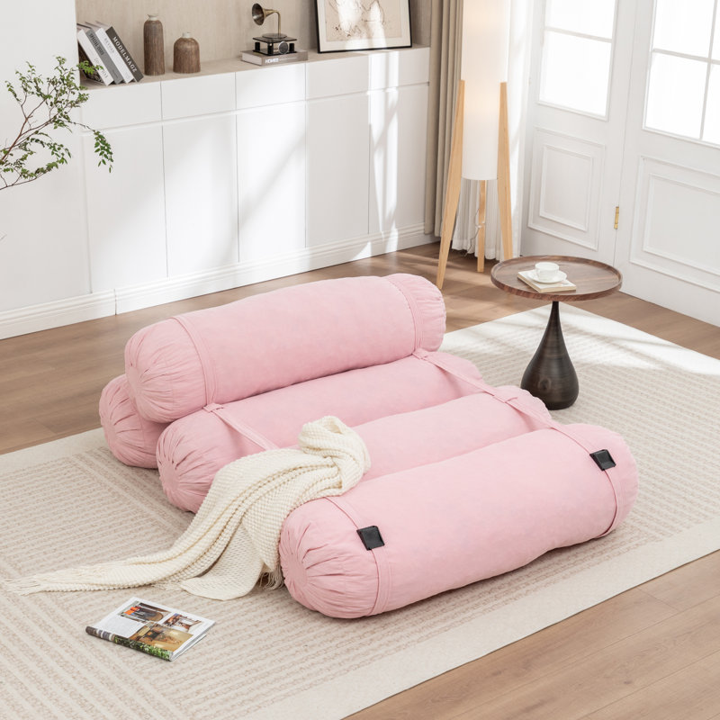 Canapé de plancher réglable, canapé paresseux en velours côtelé avec sangles réglables pour des configurations polyvalentes, chaise de loisirs multi-personnes, convient au salon, à la chambre à coucher et plus encore