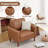37 " Faux Leather Accent Chair Spacious Upholstered Armchair Set Of 2-193610280