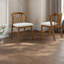 Ensemble de 2 chaises de salle à manger modernes, rembourrées en bois d'hévéa pour petite cuisine