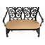 Banc en fonte d'aluminium avec coussin