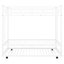 Lit simple superposé au dessus d'un lit gigogne blanc - Support pour matelas de style moderne-121020365
