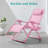 Monochromatic Zero Gravity Chair, Folding Patio Recliner W/Side Tray, Headrest-2142162125
