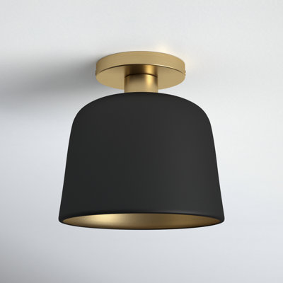 Che Single Light Metal Semi Flush Mount