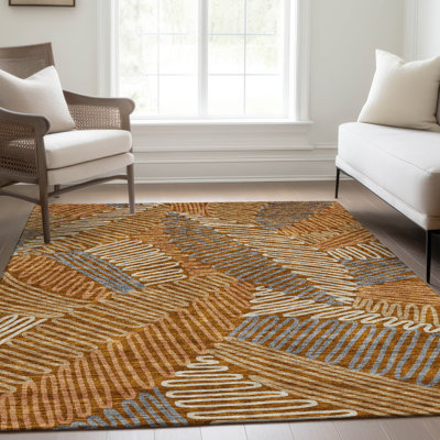 Premium Machine Washable Prisco Paprika Rug