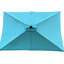 Parasol d'extérieur rectangulaire 10X6.5Ft en turquoise-131141258