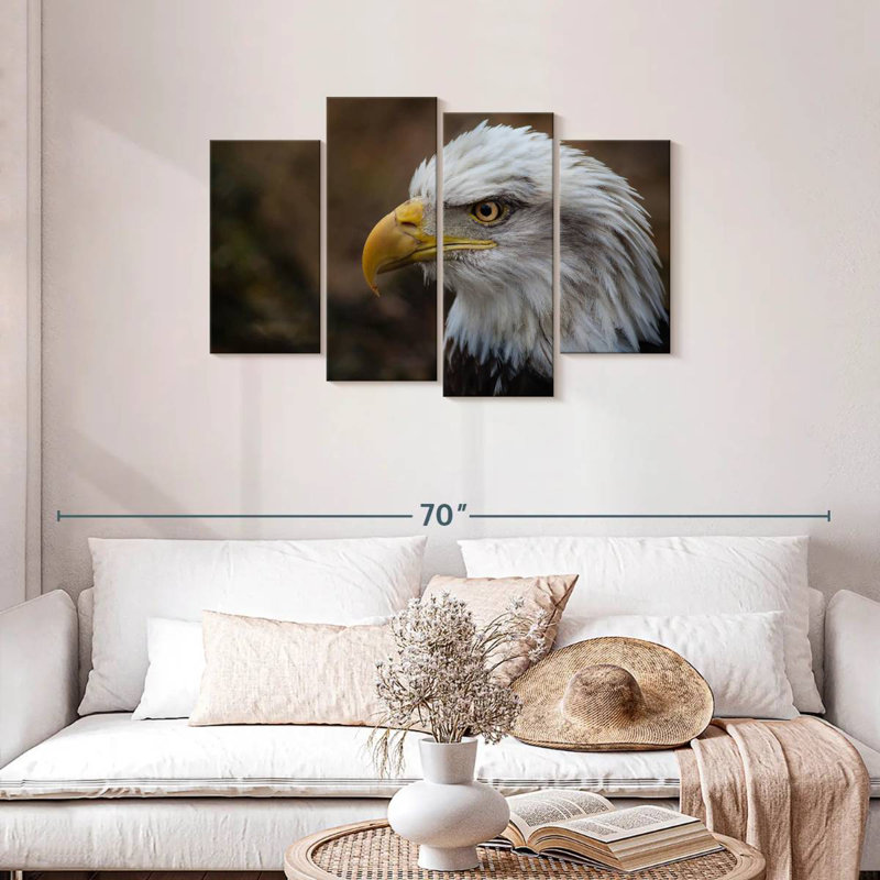 Brampt Bald Eagle Gaze, 27" H x 43" W