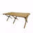 Foldable Portable Outdoor Patio Dining Table, Multi-Function Wooden