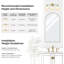Luminaire de salle de bain moderne à 3 lumières avec abat-jour en verre givré, finition or brossé, applique murale câblée pour éclairage en miroir, certifié UL