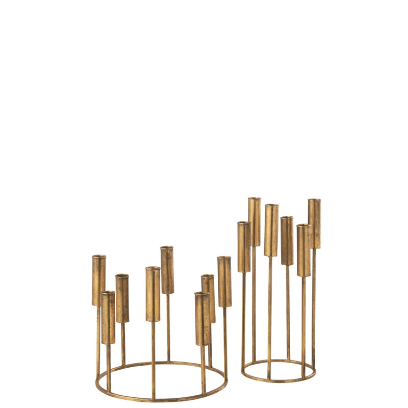 2 Piece Iron Candelabra Set