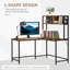 Hagans L-Shaped Computer Desk