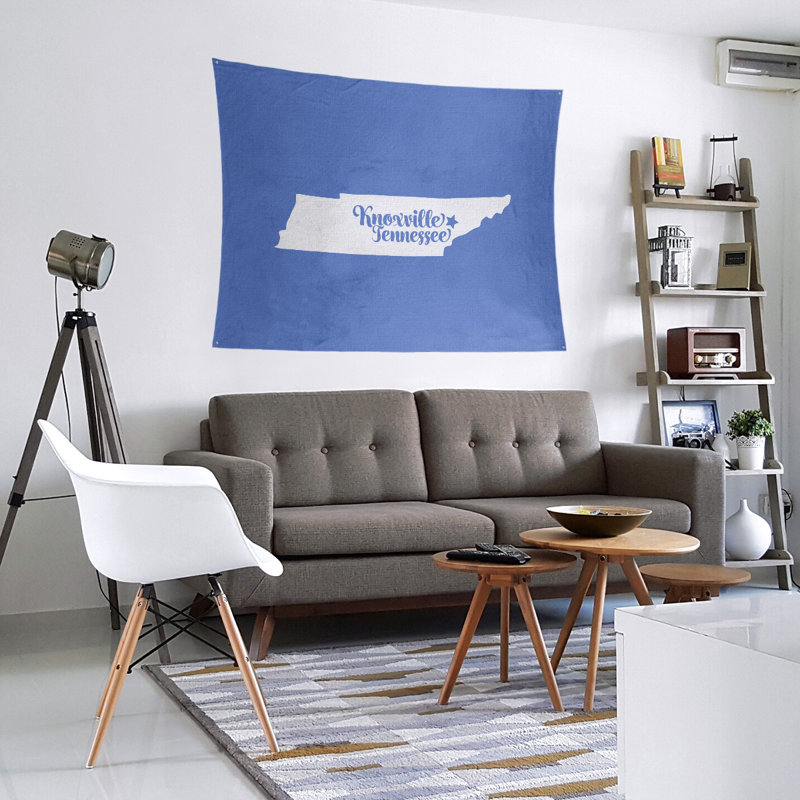 Tapisserie de Knoxville, Tennessee, H 27,5 po x l 37,5 po, Bleu