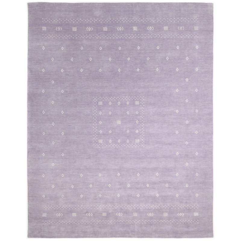 Simi Hand Knotted Cotton/Wool Southwestern Area Rug, Runner 2'6" x 8', Lilac