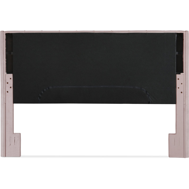 Harlow Upholstered Wingback Headboard, Dusty Mauve, King