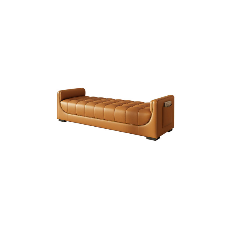 Tabouret de lit italien luxueux, Orange