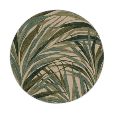Tapis d'intérieur et d'extérieur brun Botanical