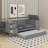 Twin Daybed With Trundle And Charging Station-928910976