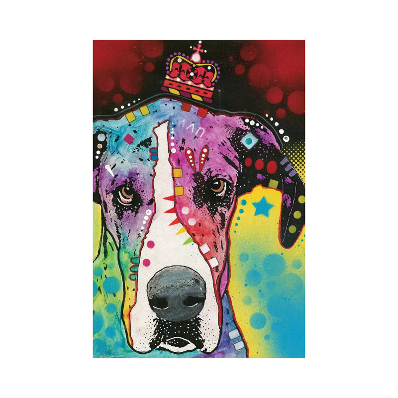 Great Dane II by Dean Russo - Wrapped Canvas Print, 66.04 cm H x 45.72 cm W x 1.91 cm D