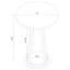 Table d'appoint ronde avec plateau en faux marbre