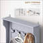 Portemanteau avec banc de rangement, portemanteau 3 en 1 28 po et rangement pour chaussures, gris | gris | portemanteaux-251744632