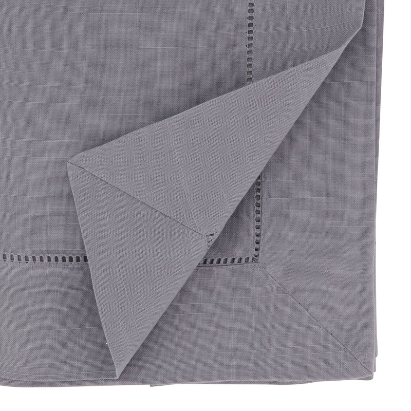 Rochester Collection Solid Color Table Runner, 72" x 16", Gray