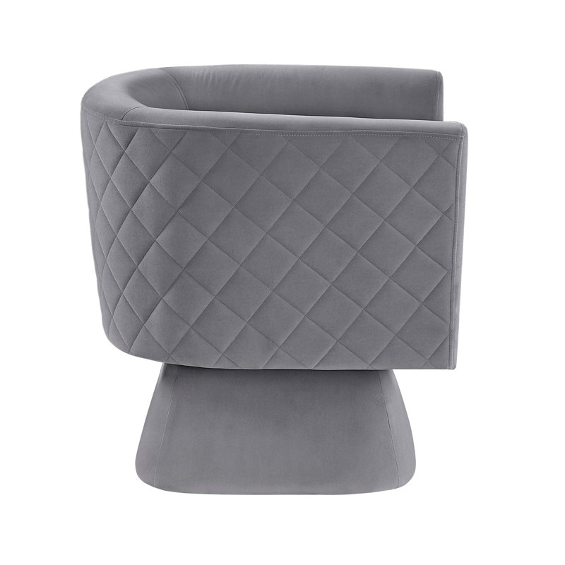 Earl 29" Modern & Contemporary Swivel Chair - Velvet Swivel Chair Supportive Pocket Coil Seating, Luxurious Velvet Upholstery