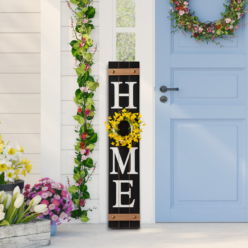 Panneau de véranda floral Felina Home, Noir
