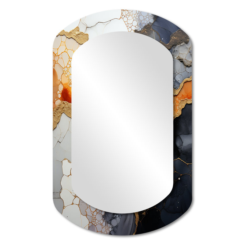 Miroir mural moderne unique, 31 po x 19 po