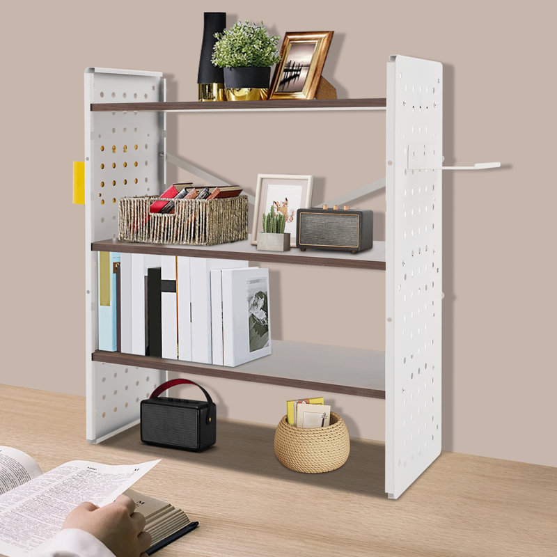Bibliothèque de bureau 3 niveaux, Blanc