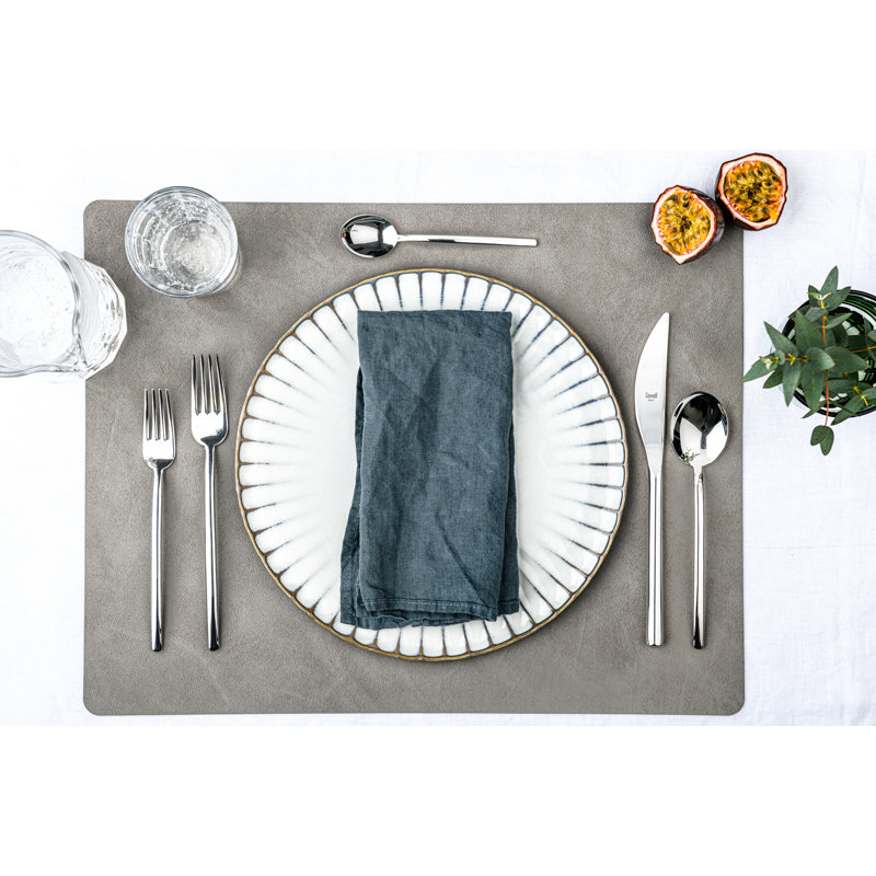 Due 20 - Piece Stainless Steel Flatware Set - Service for 4, Silver